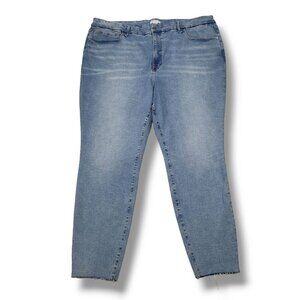 Good American Always Fits‎ Skinny Jeans Womens 28-32 Good Legs Raw Hem Sculpting